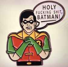Batman  Robin Retro Classic Metal Enamel Pin Badge