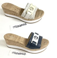 coach and four prato wedge sandal