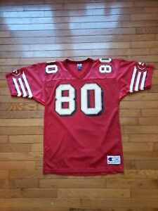 Vintage Jerry Rice San Francisco 49ers jersey mens size 44 Champion red
