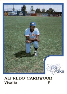 1986 Visalia Oaks ProCards #6 Alfredo Cardwood New York NY - NM Baseball Card
