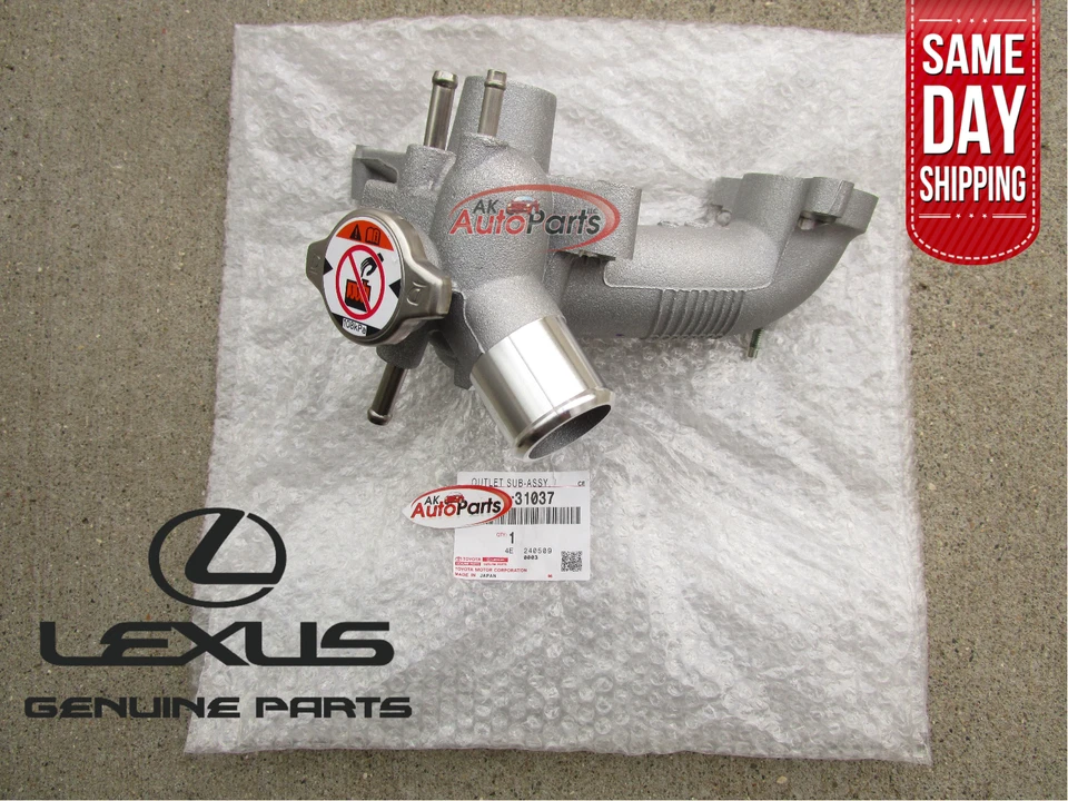 06 - 15 LEXUS IS250 发动机冷却水插座 热熔器 房 原始设备制造商 全新 — 第 1/4 张图片