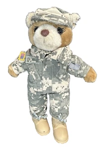 Bear Forces of America US Army Plush - Teddy Bear Stuffed Green Camo 11" - READ - Picture 1 of 20