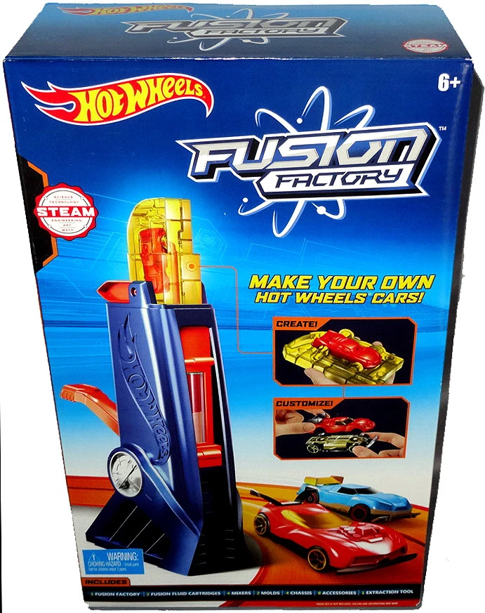 Hot Wheels Fusion Factory Car Maker Set Playset MIB Mattel Design Your Own Car! - Image 1 of 1
