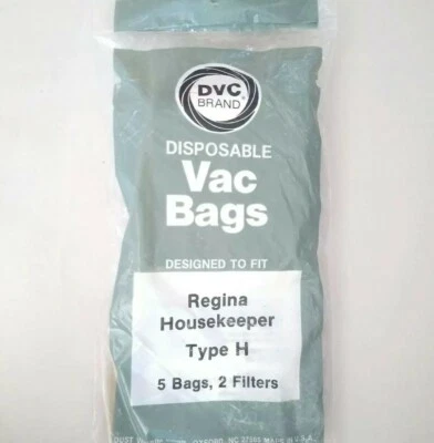 DVC Vacuum Bags Regina Housekeeper Type H 5 Bags, 2 Filters - Image 1 of 4