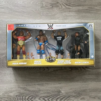 WWE Elite Collection Then Now Forever Together 6” Figura Paquete de 4 NUEVO Hulk Hogan   Foto 1 de 4
