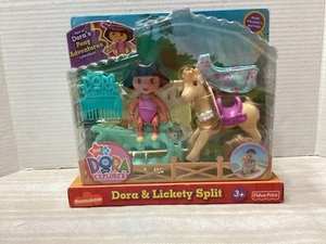 NEW Dora The Explorer Pony Place Dora & Licky Split Playset Fisher Price 2007 - Picture 1 of 7