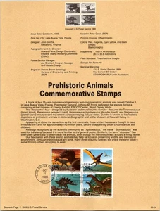 1989 Dinosaurs - Fantastic Souvenir Pages Set (USED) - Picture 1 of 1