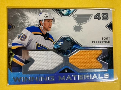 2021-22 SPx Winning Materials #WM-SP Scott Perunovich RC - Image 1 of 2