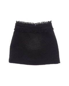 Katiejnyc Charlotte Boucle Wool-Blend Skirt - Picture 1 of 5