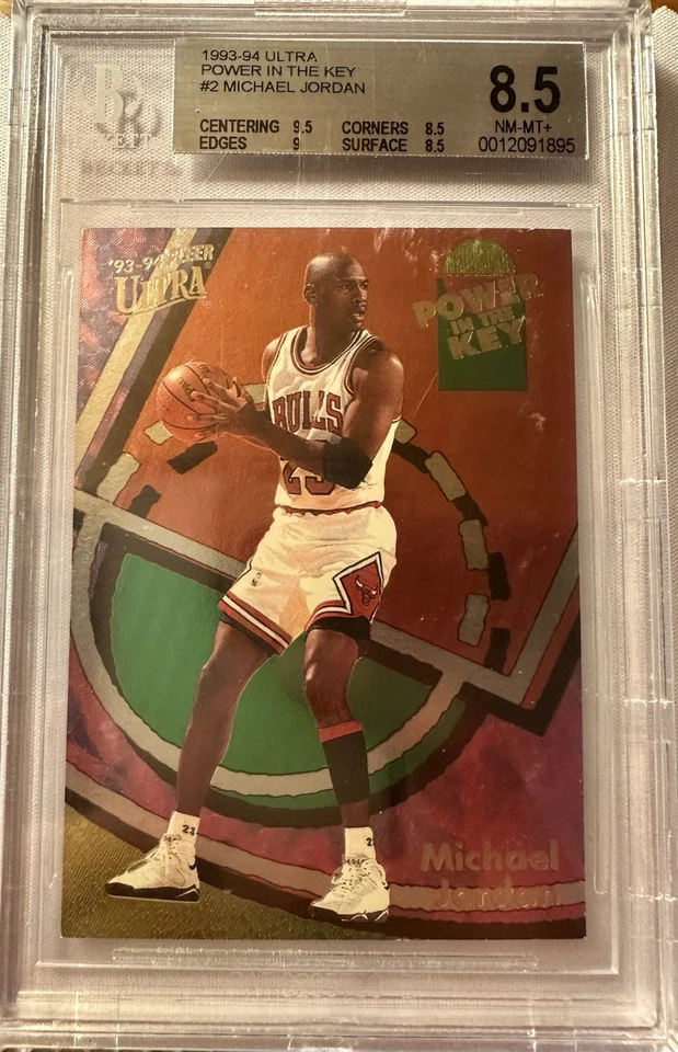 🐐 🔥 1993-94 Ultra Power in the Key Michael Jordan Nº 2 de 9 BGS 8.5 🐐 🔥 Foto 1 de 2
