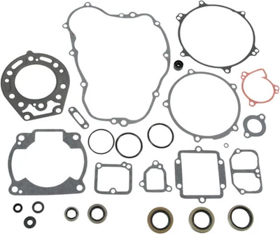 Moose Complete Engine Rebuild Gasket Kit with Oil Seals Kawasaki KDX220R 97-05 - Image 1 of 3