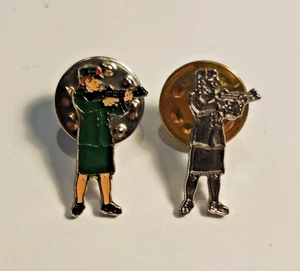 Par De RUC Ulster Mujer Disparo Esmalte Insignias Policía Verde Uniforme - Imagen 1 de 9