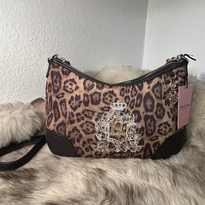 NWT Juicy Couture Juicy For All Hobo Crossbody - Cheetah Print - Image 1 of 4
