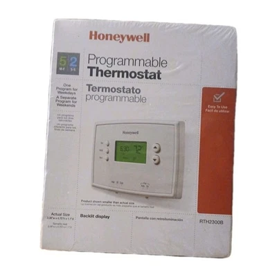 Honeywell Home Programmable Thermostat White NEW SEALED RTH2300B - Image 1 of 4