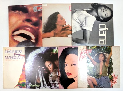 Lot of 7 LP Vinyl Records ~ ALL DIANA ROSS ~ The Boss To Love Again Eaten Alive Foto 1 de 4