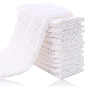 12 Pack Muslin Burp Cloths for Baby - Ultra-Soft 100% Cotton Baby Washcloths ... - Bild 1 von 6
