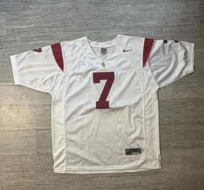 Matt Barley Authenticity USC White Stitched Football Jersey - Size 52 - Image 1 of 4
