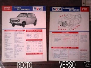 HONDA N360 - Fiche Technique MOBIL - Bild 1 von 1
