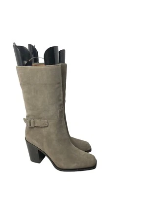 Franco Sarto Mid-Calf Boots Women's Size 9.5 Medium Vance Suede Gray - Image 1 of 4