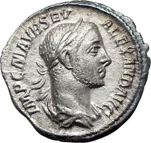 SEVERUS ALEXANDER 226AD Roma Auténtica Moneda Romana de Plata Antigua ANNONA i73566 - Imagen 1 de 3