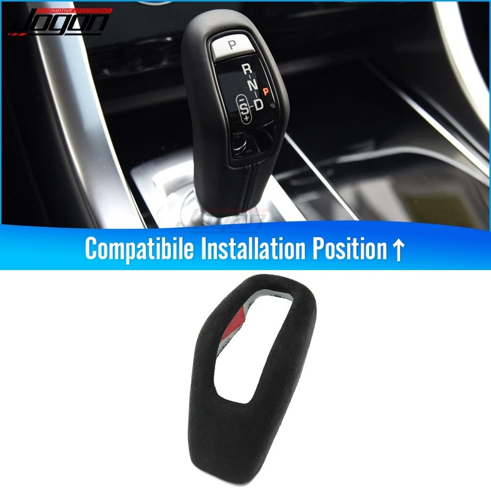 Borde de perilla de cambio de marchas Alcantara para Land Rover Discovery Evoque Range Rover Sport Foto 1 de 4