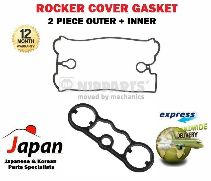  FOR TOYOTA CARINA E GTI CELICA GT4 MR2 GT 2.0 1989-> 2X ROCKER TOP COVER GASKET - Image 1 of 1
