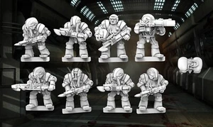 Rogue Trader Classic Leten PA Troopers X8 28mm stargrave starsaga Starfinder - Picture 1 of 6