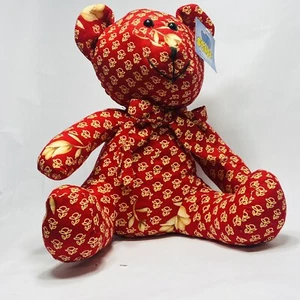 Teddybär Stoff Stoff Stofftier bedruckt Blumen Tulpe GOOD STUFF Plüsch - Bild 1 von 10