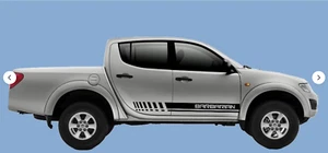 Calcomanías Bárbaras Gráficas Rayas Laterales Mitsubishi L200 Triton Cualquier Color - Imagen 1 de 4