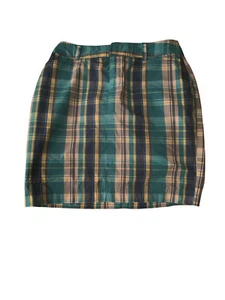 Chaps Short Plaid Skirt 4 Multicolor Front & Back Pockets (still stitched) - Picture 1 of 7