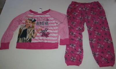 Usado Nickelodean Jo Siwa Niñas 12 Años Pijama Top y Pantalones Rosa Calce Suelto Foto 1 de 3
