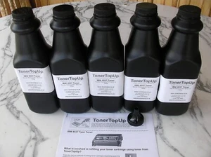 Five Bottles Toner Refill IBM 4037 4047 Valuewriter 300 600 Lexmark 5E 1382760 - Picture 1 of 2