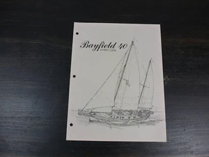 Bayfield 40 original factory sailboat brochure - Picture 1 of 3