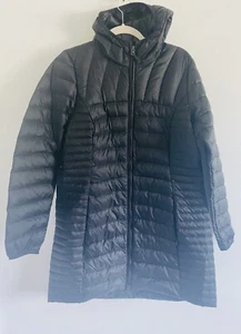 Eddie Bauer Women's Water Resistant Down Parka L Black NWT - Picture 1 of 10