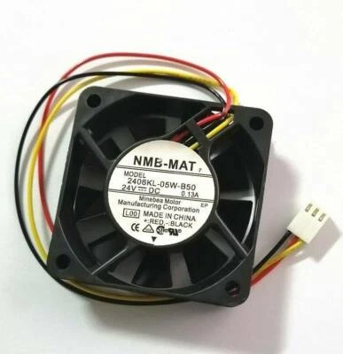 One For NMB 0.13A 6015 6CM 2406KL-05W-B50 24V 3-pin inverter ball cooling fan - Image 1 of 4