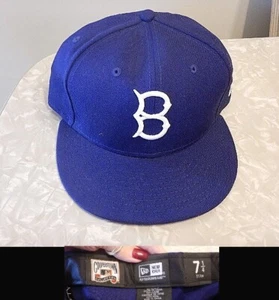 Brooklyn Dodgers MLB Authentic New Era Cooperstown 59FIFTY Fitted Cap - Blue - Picture 1 of 1
