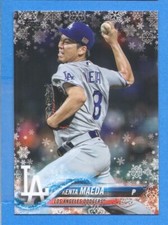 2018 Topps Walmart Holiday Snowflake #HMW92 Kenta Maeda Dodgers