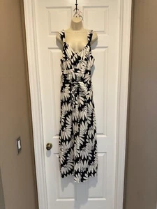 Farm Rio Linen wide legged Jumpsuit sz Large Excellent pre owned condition - Picture 1 of 6