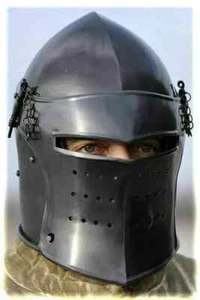 Christmas Medieval Armor Helmet Barbuta Black Armor Helmet , Great gift - Picture 1 of 9