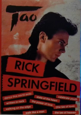 RICK SPRINGFIELD--TAO, USED AUDIO CASSETTE, PASSED OUR PLAY TEST - Image 1 of 2