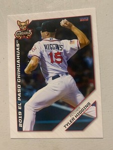 Tyler Higgins Card 2019 El Paso Chihuahuas Team Card