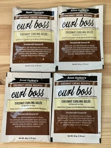 Aunt Jackie's Curl La La Hair Defining Custard 1.75oz Packets Lot of 4 NEW - Picture 1 of 3