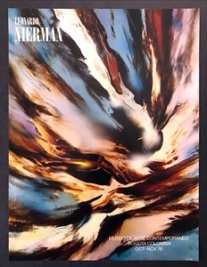1976 Leonardo Nierman Arte Abstracto Museo de Arte Contemporáneo Bogotá anuncio impreso - Imagen 1 de 1