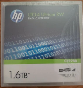 1 HP C7974A LTO-4 ULTRIUM RW DATA CARTRIDGE 1.6TB/ FACTORY SEALED - Afbeelding 1 van 2