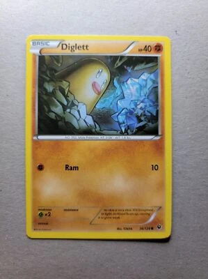 2016 Pokemon - Diglett - 36/124 - LP - Image 1 of 2