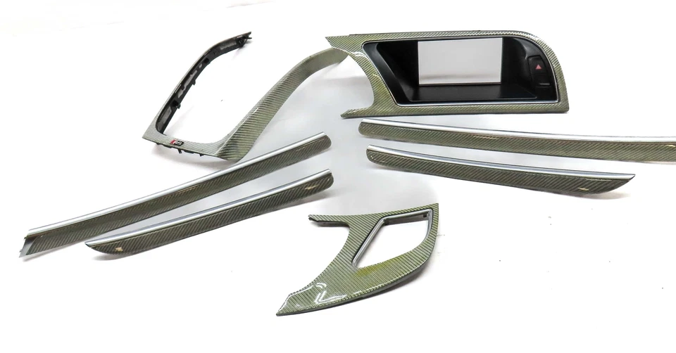 AUDI RS5 2014 (B8 8T) tablero puerta consola interior juego panel embellecedor (aluminio carrera) Foto 1 de 4