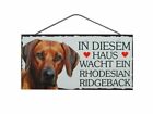 Tierschild Hund Holzschild Trschild - Rhodesian Ridgeback - Wandschild