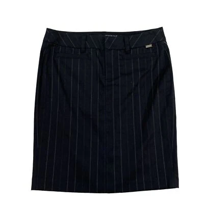 Falda Guess Para Mujer Talla 27 Negra Rayas Mini Lápiz Recta Oficina Trabajo Foto 1 de 4