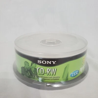 SONY CD-RW 80 MIN 700 MB 25 PACK - Image 1 of 4