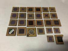 1 LB 8 OZ WITH GOLD SQUARE ON TOP CERAMIC CPU FOR GOLD SCRAP RECOVERY